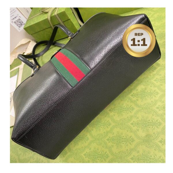 1:1 Replica Gucci Ophidia Medium Tote Black For Women 15in/38cm GG 631685 CWG1A 1060