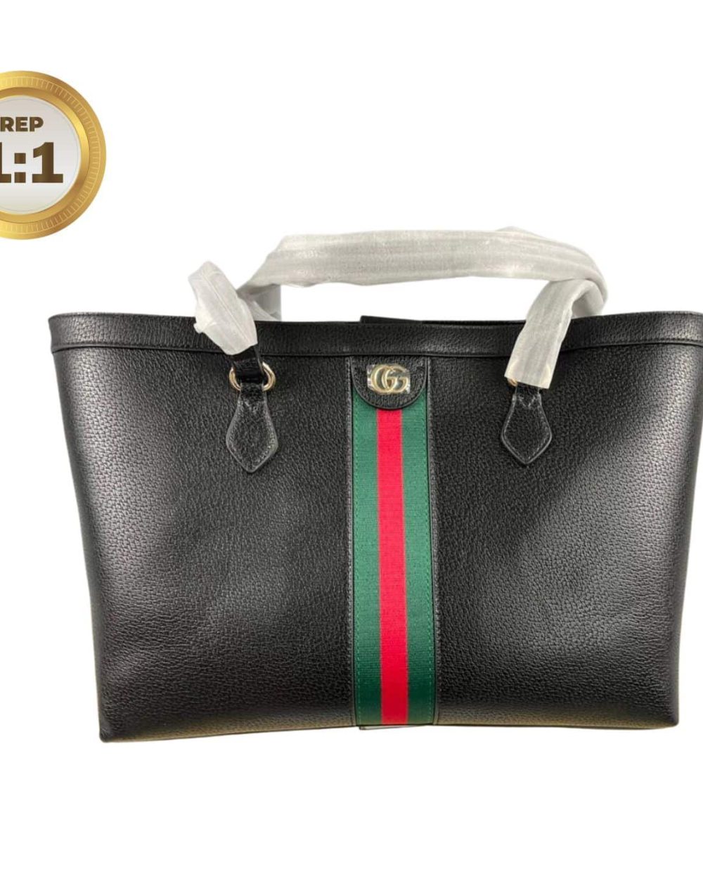 1:1 Replica Gucci Ophidia Medium Tote Black For Women 15in/38cm GG 631685 CWG1A 1060
