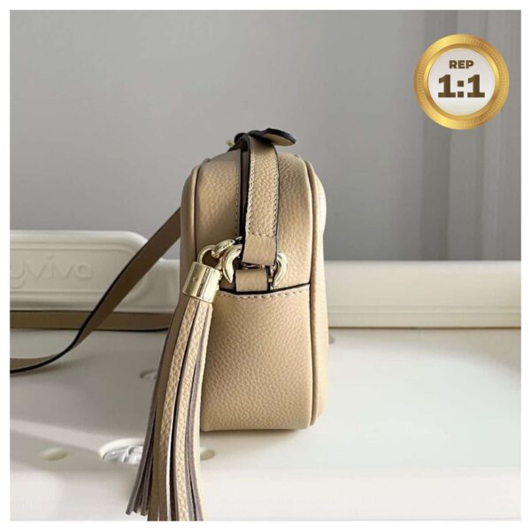 1:1 Replica Gucci Soho Small Disco Bag Beige For Women 8in/21cm GG 308364
