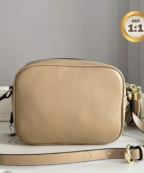 1:1 Replica Gucci Soho Small Disco Bag Beige For Women 8in/21cm GG 308364