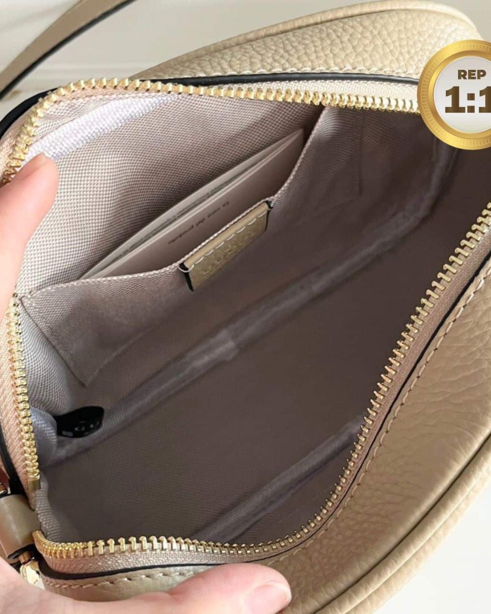 1:1 Replica Gucci Soho Small Disco Bag Beige For Women 8in/21cm GG 308364