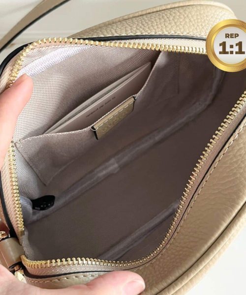 1:1 Replica Gucci Soho Small Disco Bag Beige For Women 8in/21cm GG 308364