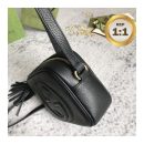 1:1 Replica Gucci Soho Small Disco Bag Black For Women 8in/21cm GG 308364