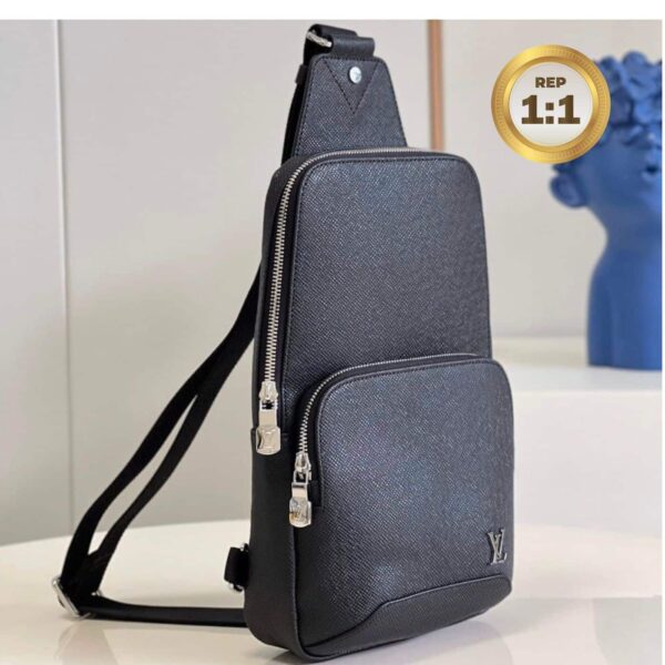 1:1 Replica Louis Vuitton Avenue Sling Bag Black For Women 12.2in/31cm LV M30443