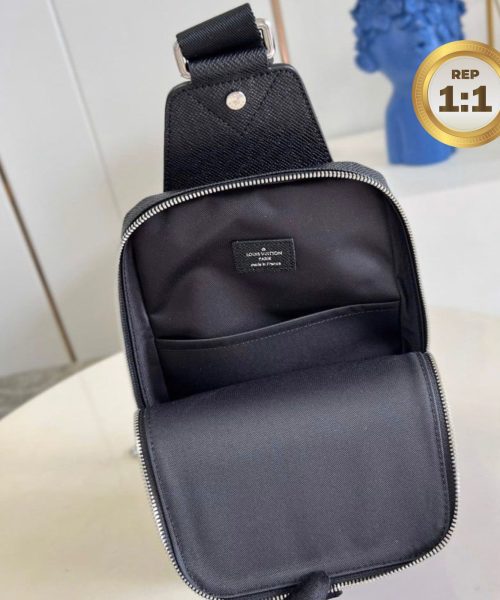 1:1 Replica Louis Vuitton Avenue Sling Bag Black For Women 12.2in/31cm LV M30443