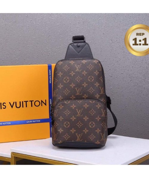 1:1 Replica Louis Vuitton Avenue Sling Bag Brown For Men 12.2in/31cm