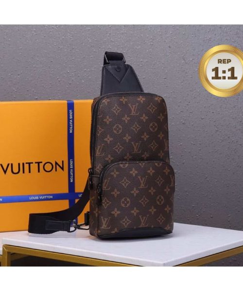 1:1 Replica Louis Vuitton Avenue Sling Bag Brown For Men 12.2in/31cm