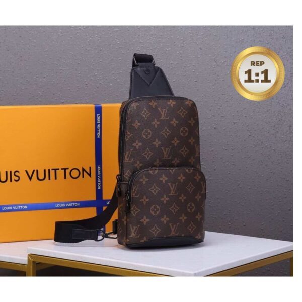 1:1 Replica Louis Vuitton Avenue Sling Bag Brown For Men 12.2in/31cm