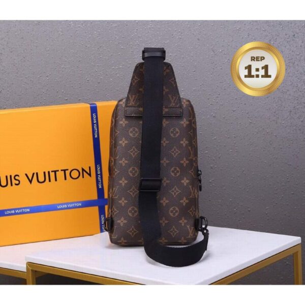 1:1 Replica Louis Vuitton Avenue Sling Bag Brown For Men 12.2in/31cm