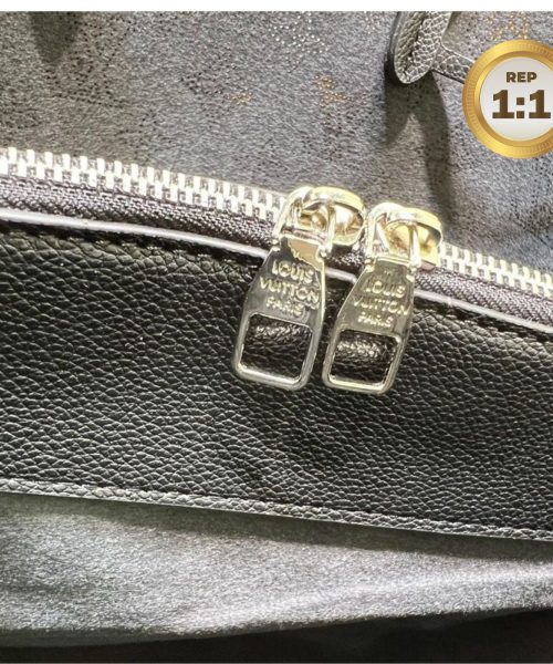 1:1 Replica Louis Vuitton Bella Tote Mahina Black For Women 12.6in/32cm LV M59200
