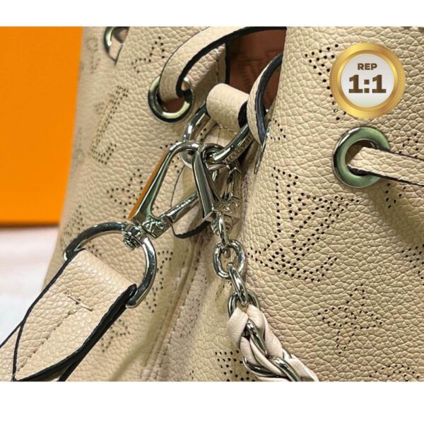1:1 Replica Louis Vuitton Bella Tote Mahina Creme Beige For Women 12.6in/32cm M59203