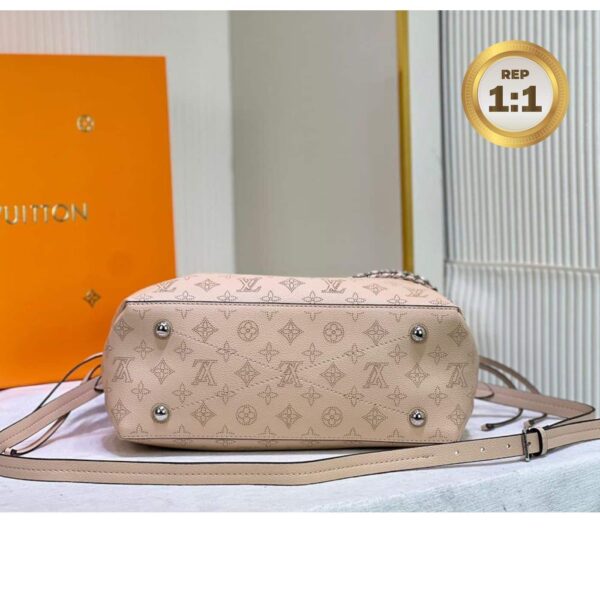 1:1 Replica Louis Vuitton Bella Tote Mahina Creme Beige For Women 12.6in/32cm M59203