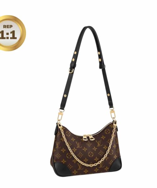 1:1 Replica Louis Vuitton Boulogne Monogram Canvas Brown For Women 11.4in/29cm LV M45831