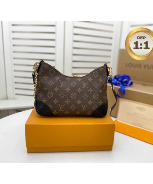 1:1 Replica Louis Vuitton Boulogne Monogram Canvas Brown For Women 11.4in/29cm LV M45831