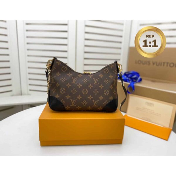 1:1 Replica Louis Vuitton Boulogne Monogram Canvas Brown For Women 11.4in/29cm LV M45831
