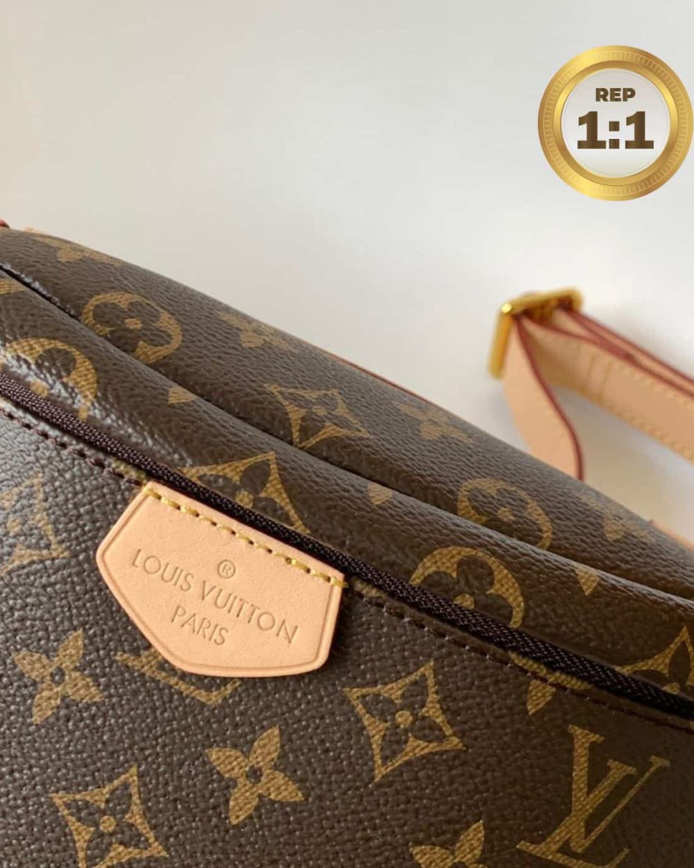 1:1 Replica Louis Vuitton Bumbag Monogram Canvas Brown For Women 14.5in/37cm M43644