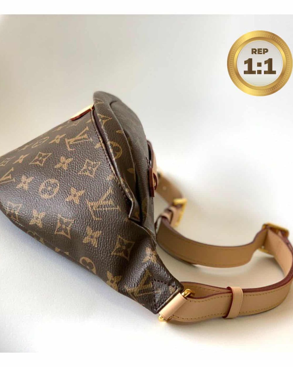 1:1 Replica Louis Vuitton Bumbag Monogram Canvas Brown For Women 14.5in/37cm M43644