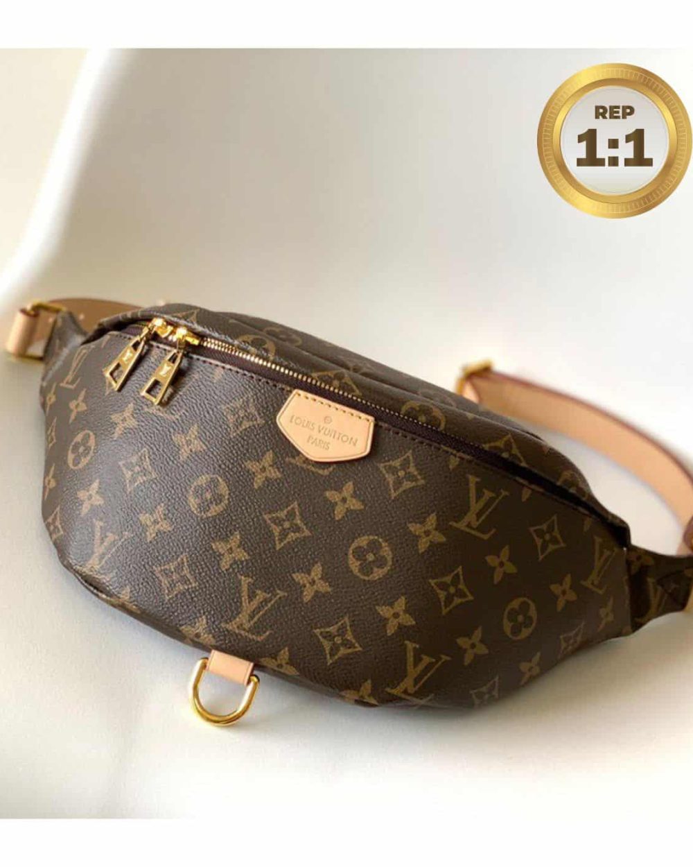 1:1 Replica Louis Vuitton Bumbag Monogram Canvas Brown For Women 14.5in/37cm M43644