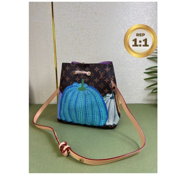 1:1 Replica Louis Vuitton LV x YK Neonoe MM Brown For Women 10.2in/26 cm M46473
