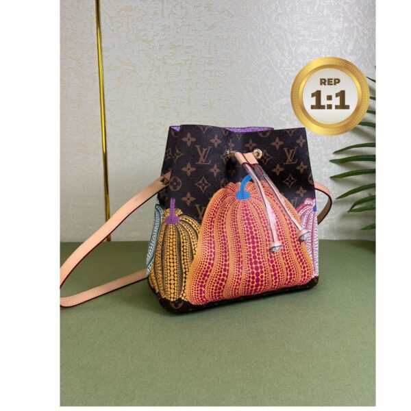 1:1 Replica Louis Vuitton LV x YK Neonoe MM Brown For Women 10.2in/26 cm M46473