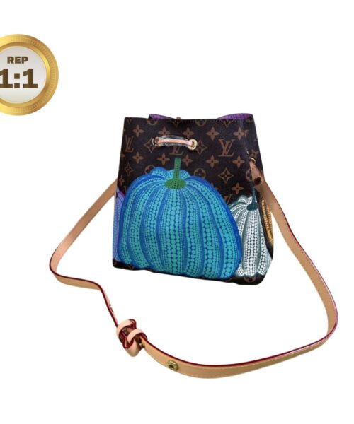 1:1 Replica Louis Vuitton LV x YK Neonoe MM Brown For Women 10.2in/26 cm M46473