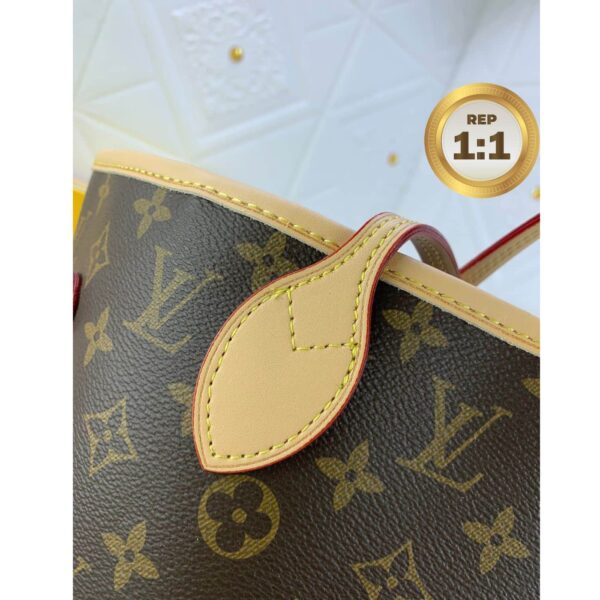 1:1 Replica Louis Vuitton LV x YK Neverfull MM Bag Brown For Women 12.2in/31cm M46468