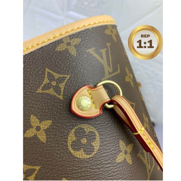 1:1 Replica Louis Vuitton LV x YK Neverfull MM Bag Brown For Women 12.2in/31cm M46468