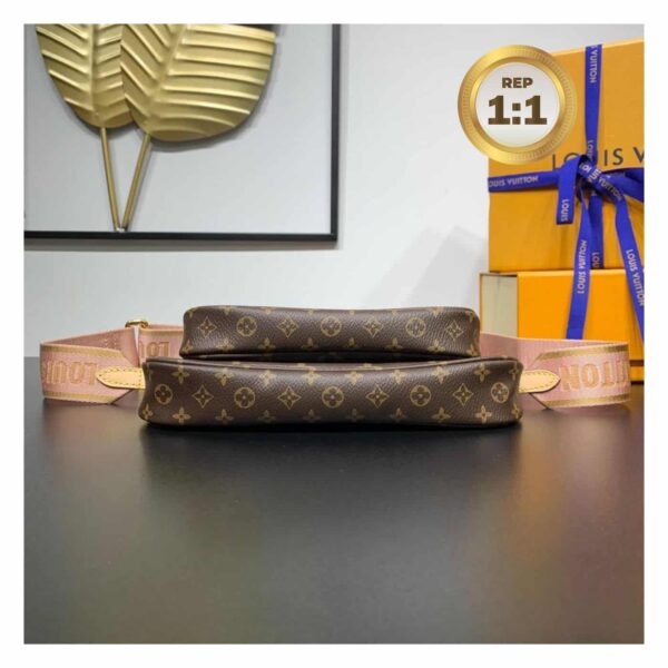 1:1 Replica Louis Vuitton Multi Pochette Accessoires Monogram Canvas Brown For Women 9.4in/24cm LV M44840