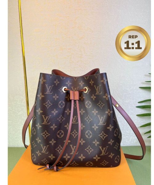 1:1 Replica Louis Vuitton NeoNoe MM Brown For Women 26cm / 10.2in M44887