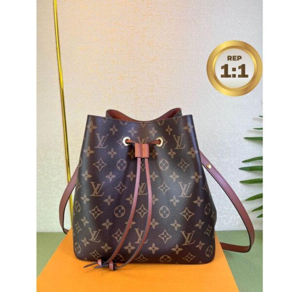 1:1 Replica Louis Vuitton NeoNoe MM Brown For Women 26cm / 10.2in M44887