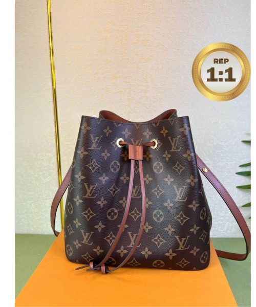 1:1 Replica Louis Vuitton NeoNoe MM Brown For Women 26cm / 10.2in M44887