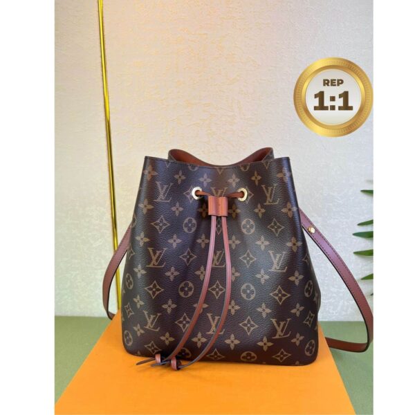 1:1 Replica Louis Vuitton NeoNoe MM Brown For Women 26cm / 10.2in M44887