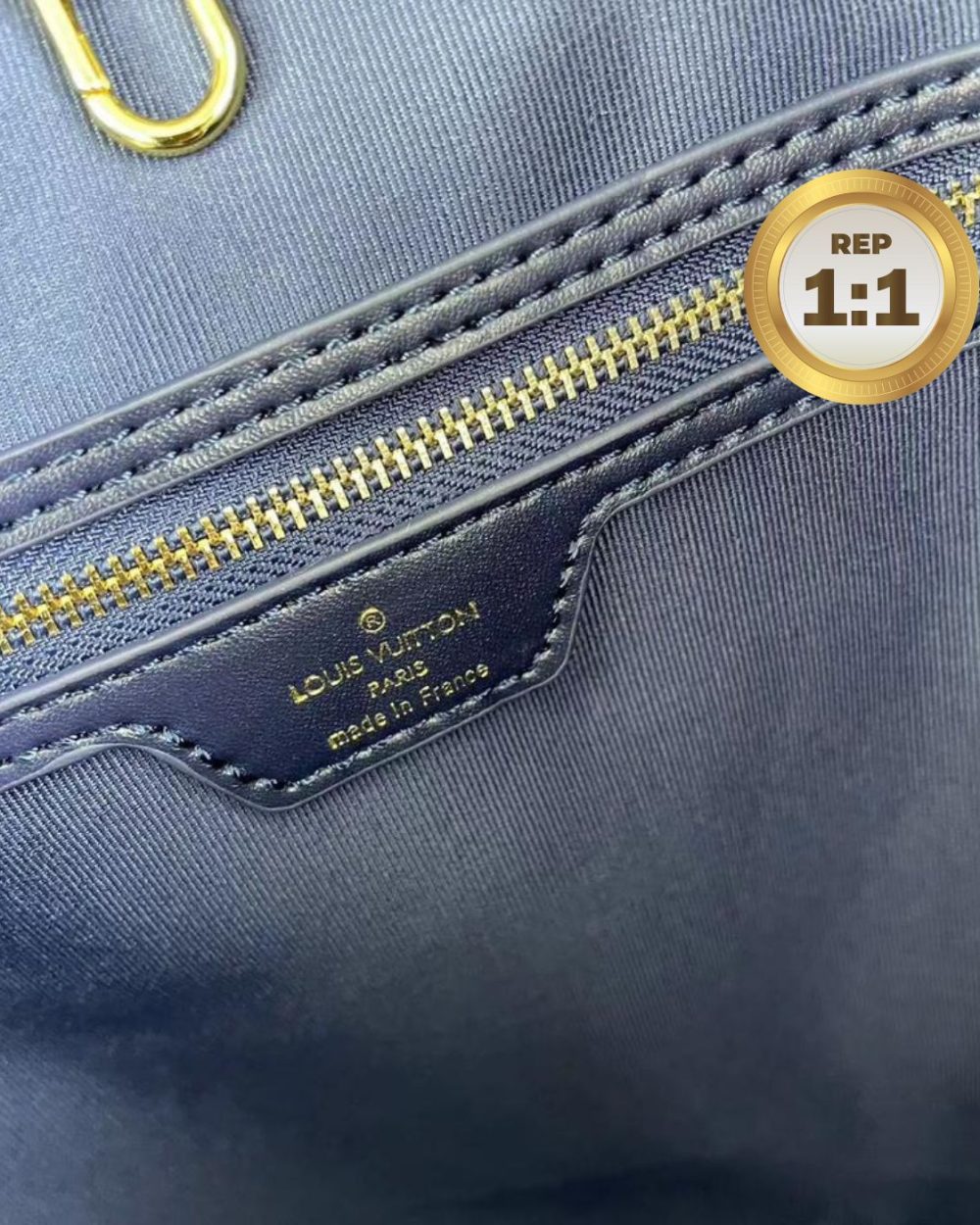 1:1 Replica Louis Vuitton Neverfull MM Monogram Jacquard Denim Totes Bag Grey For Women 12.2in/31cm M21465