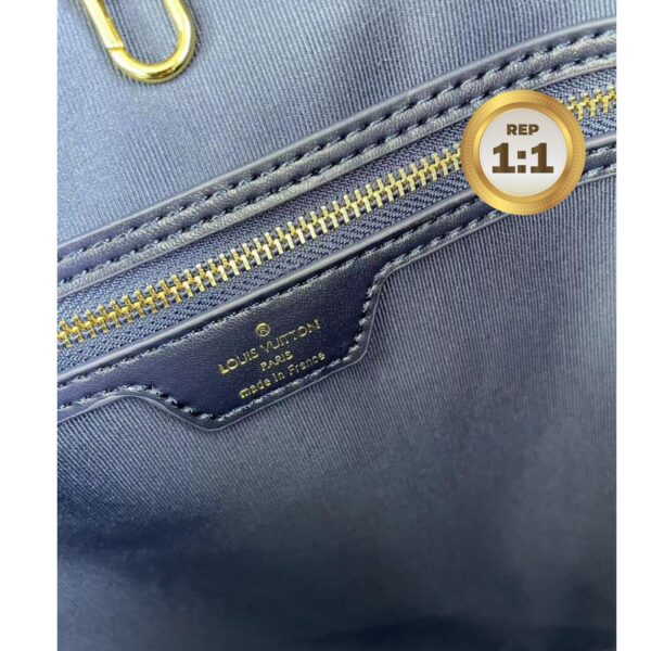 1:1 Replica Louis Vuitton Neverfull MM Monogram Jacquard Denim Totes Bag Grey For Women 12.2in/31cm M21465
