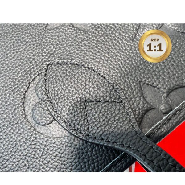 1:1 Replica Louis Vuitton Neverfull MM Tote Bag Black For Women 12.2in/31cm M45685