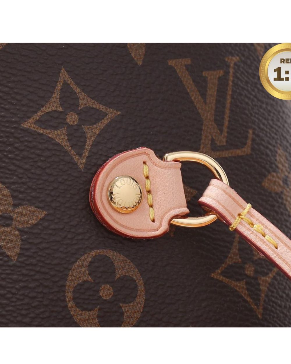 1:1 Replica Louis Vuitton Neverfull MM Tote Bag Monogram Canvas Brown For Women 12.6in/32cm LV M40995