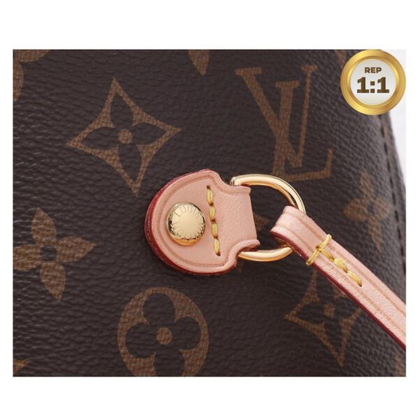 1:1 Replica Louis Vuitton Neverfull MM Tote Bag Monogram Canvas Brown For Women 12.6in/32cm LV M40995