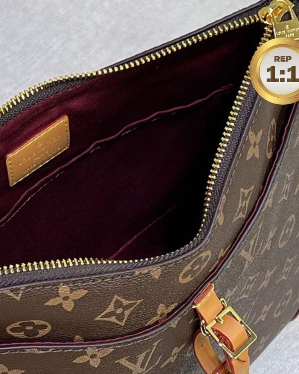 1:1 Replica Louis Vuitton Odeon PM Monogram Canvas Brown For Women 11in/28cm LV M45354