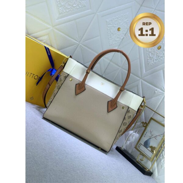 1:1 Replica Louis Vuitton On My Side MM Tote Bag Grey For Women 12in/31cm M53825
