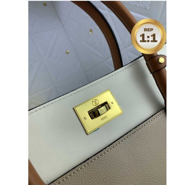 1:1 Replica Louis Vuitton On My Side MM Tote Bag Grey For Women 12in/31cm M53825