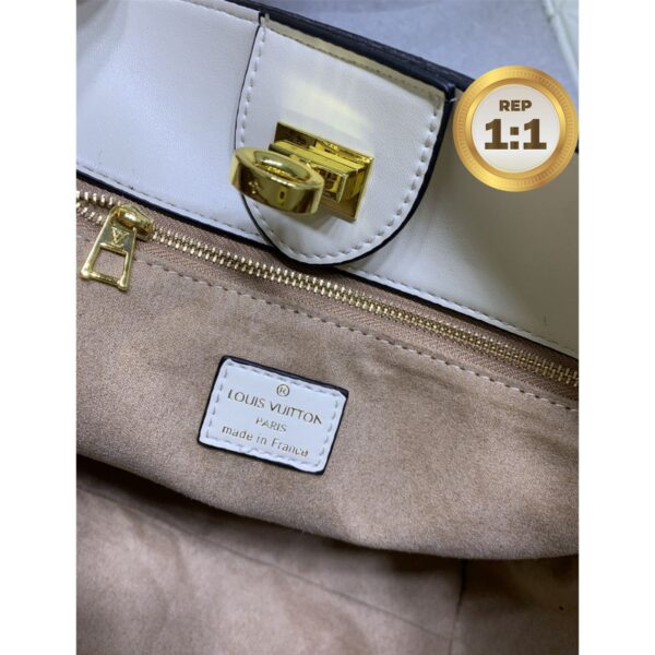 1:1 Replica Louis Vuitton On My Side MM Tote Bag Grey For Women 12in/31cm M53825