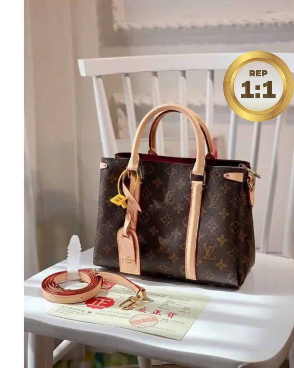 1:1 Replica Louis Vuitton Open BB Bag Brown For Women 27cm M44576