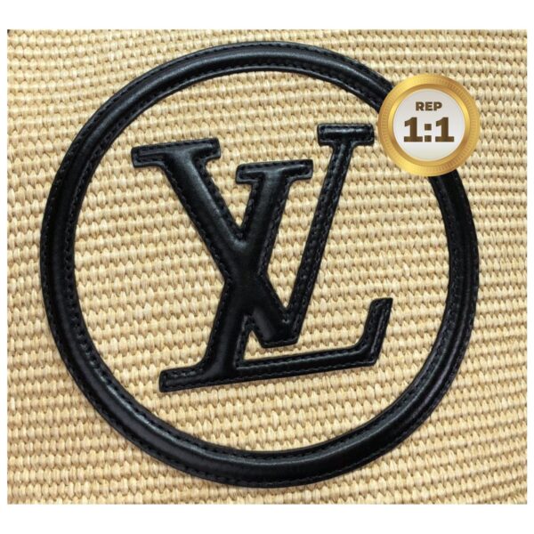 1:1 Replica Louis Vuitton Saint Jacques Raffia Black For Women 22.4in/57cm LV M59808