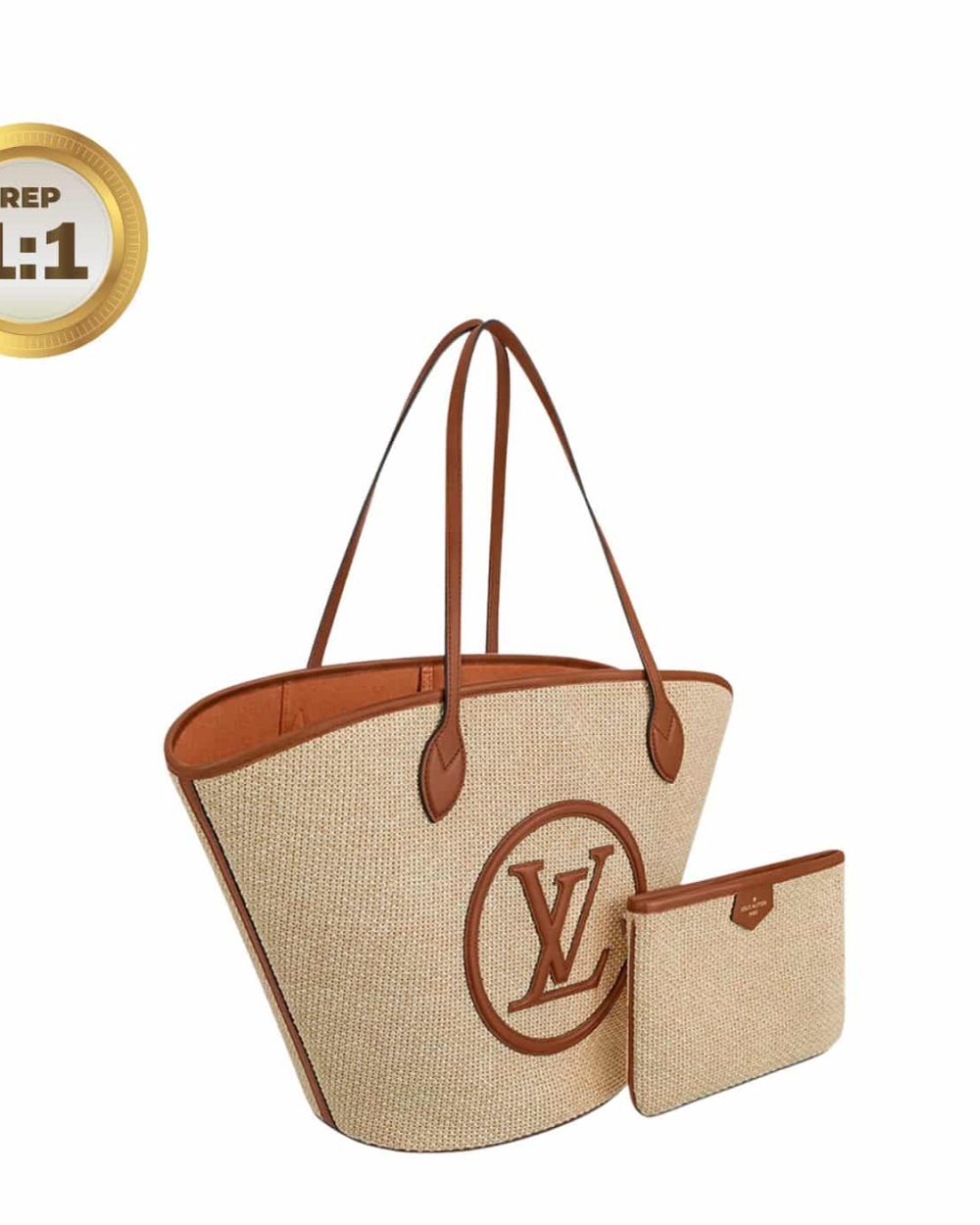 1:1 Replica Louis Vuitton Saint Jacques Raffia Brown For Women 22.4in/57cm LV M59963
