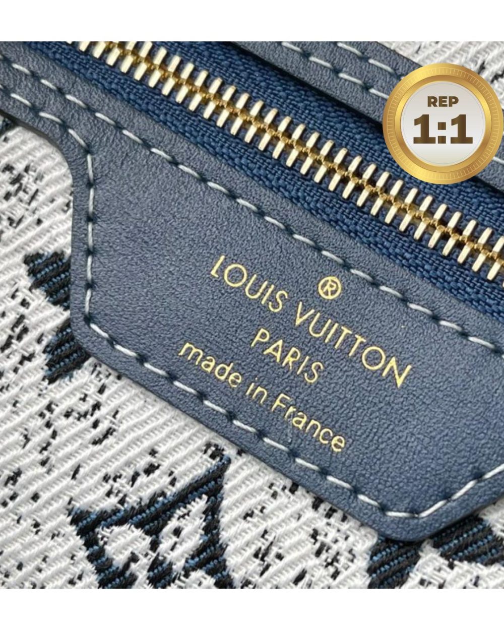 1:1 Replica Louis Vuitton Speedy Bandouliere 25 Monogram Denim Jacquard Navy Blue 9.8in/25cm LV M59609