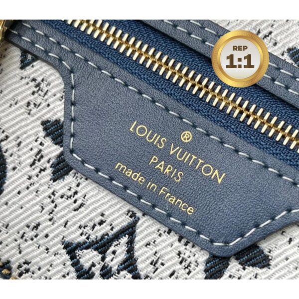 1:1 Replica Louis Vuitton Speedy Bandouliere 25 Monogram Denim Jacquard Navy Blue 9.8in/25cm LV M59609