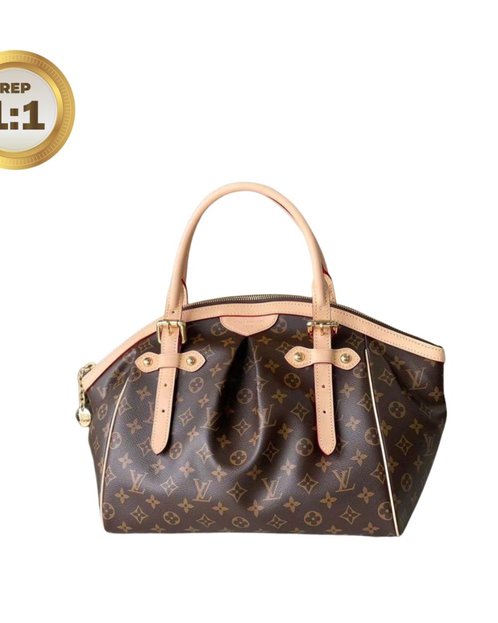 1:1 Replica Louis Vuitton Tivoli PM Bag Monogram Canvas Brown 14.2in/36cm For Women LV M40143