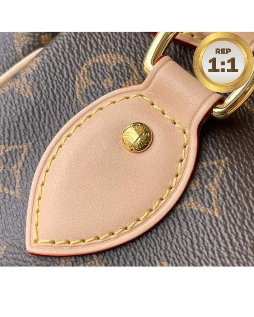 1:1 Replica Louis Vuitton Tivoli PM Bag Monogram Canvas Brown 14.2in/36cm For Women LV M40143