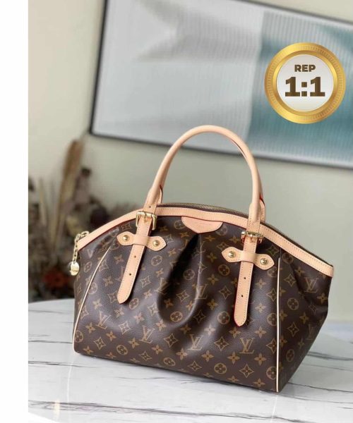 1:1 Replica Louis Vuitton Tivoli PM Bag Monogram Canvas Brown 14.2in/36cm For Women LV M40143