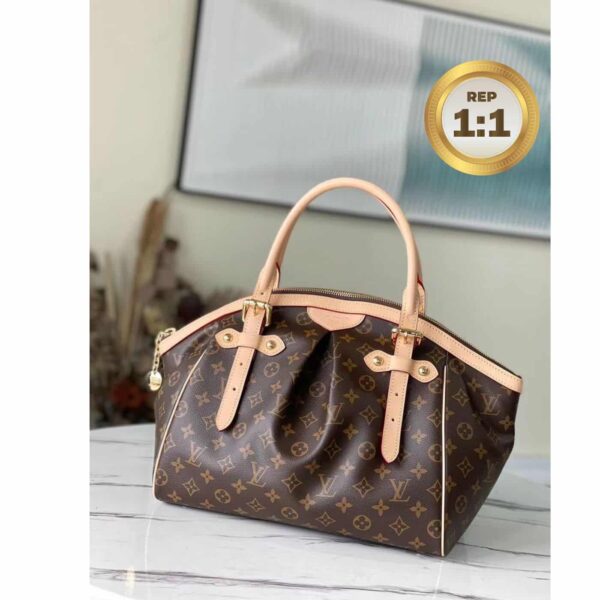 1:1 Replica Louis Vuitton Tivoli PM Bag Monogram Canvas Brown 14.2in/36cm For Women LV M40143